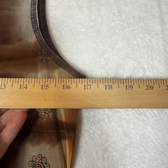 Marie Claire Sleeveless Dress Womens Size Medium Boho Whimsigoth Dark Fairy - Picture 4 of 6